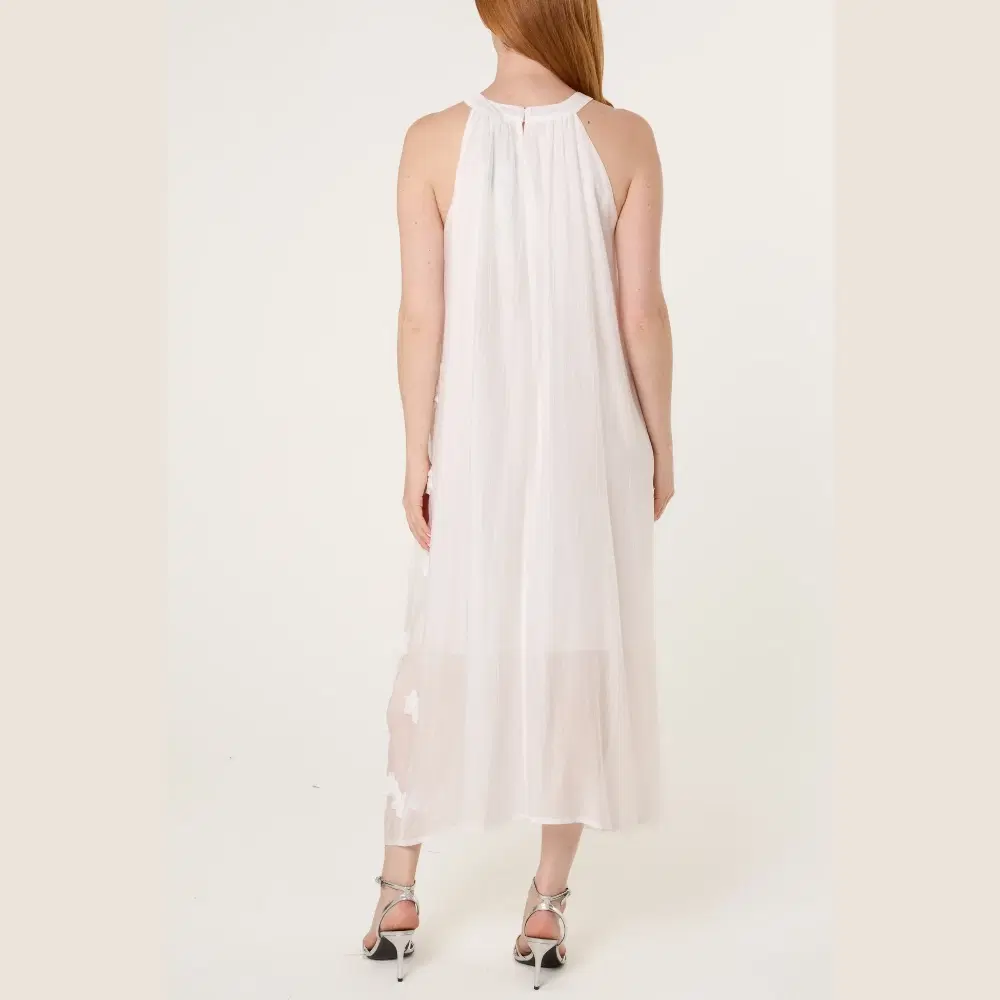 Halterneck Cotton Flower Dress Selected by AVIANI